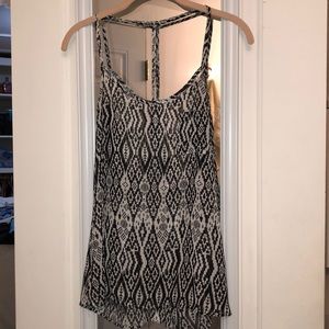 Black and White Design Tank Top